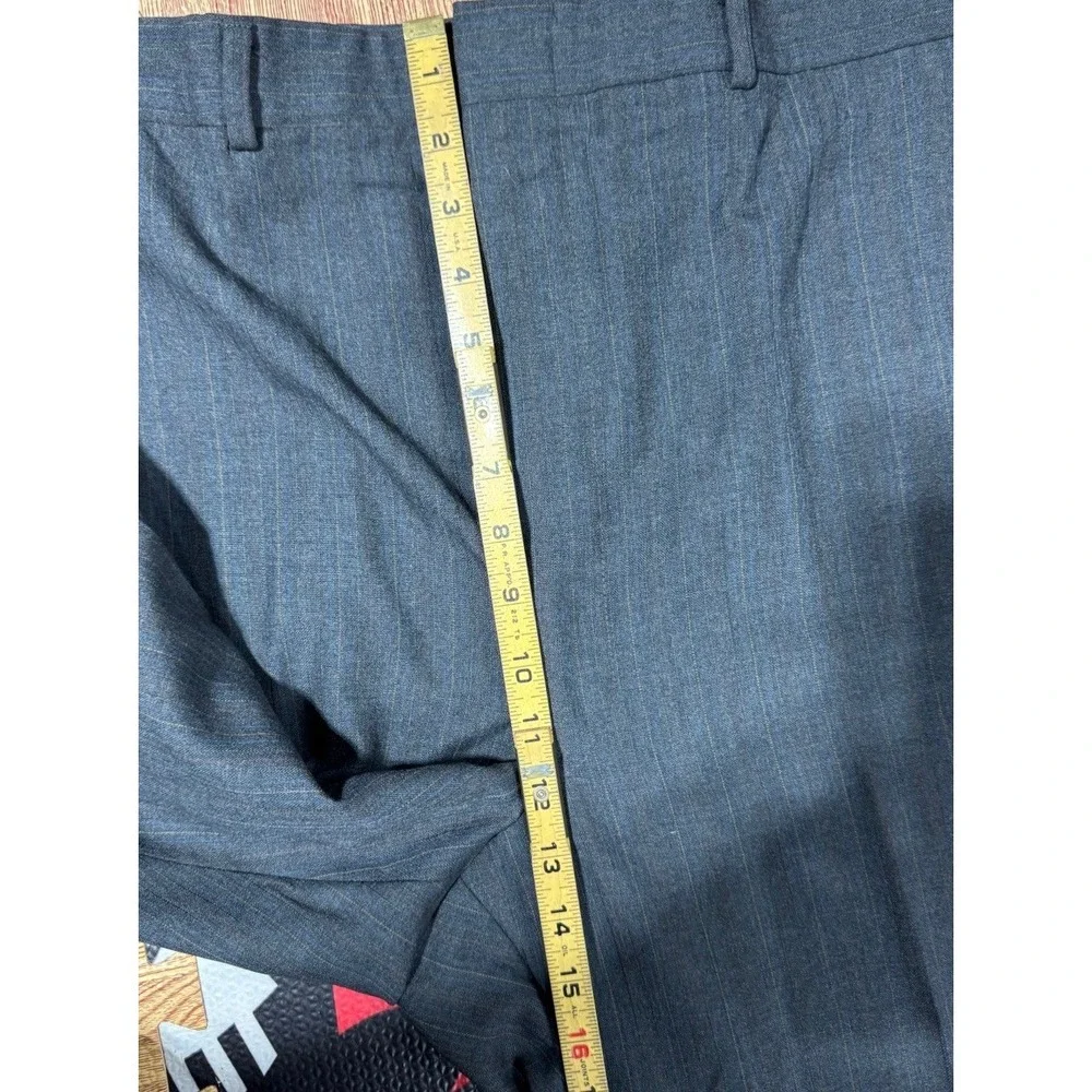 Stein Block Mens‎ Gray Pinstripe Two Piece Suit Blazer Jacket & Pants